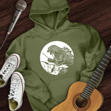 Dino Playing Drums Hoodie