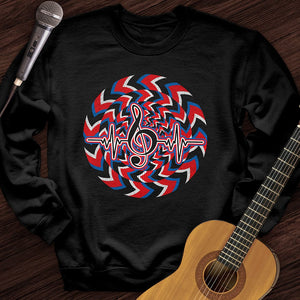 Heartbeat Music Note Crewneck