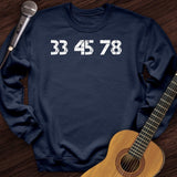 33-45-78 RPM Turntable Crewneck