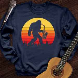 BigFoot Playing Sax Crewneck