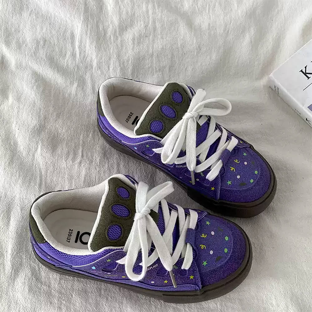 Purple Star Skater Sneakers
