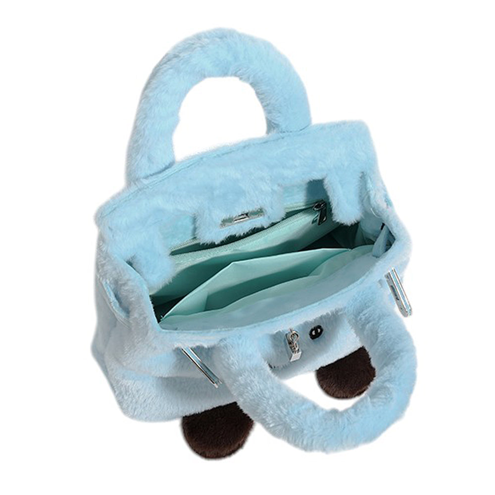 Smiling Face Plush Handbag
