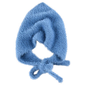 Soft Fuzzy Winter Bandana Hat