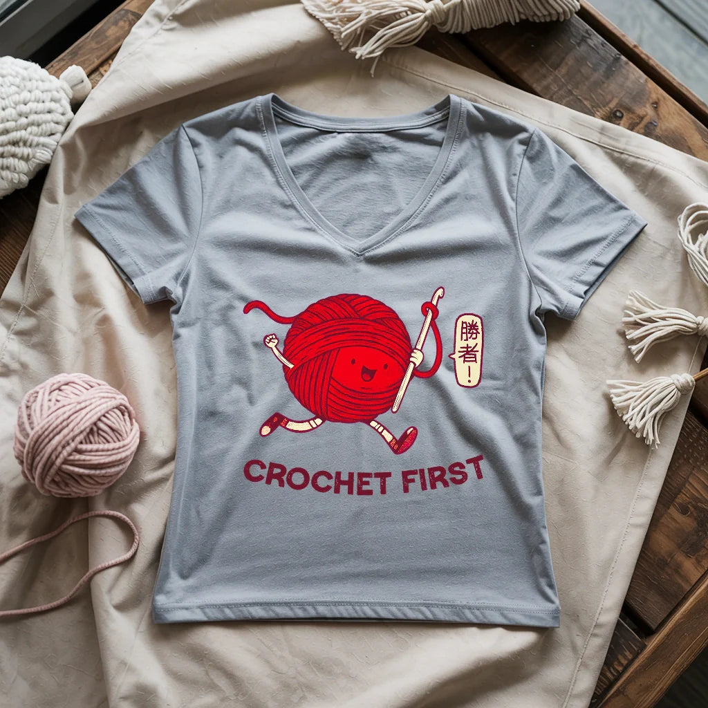 Crochet First Lady V-neck