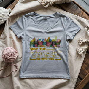 May The Yarn Be With You Lady V-neck