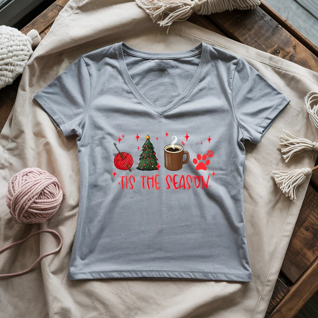 Tis The Season Lady V-neck