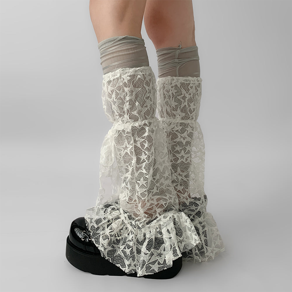 Star Girl Lace Leg Warmers