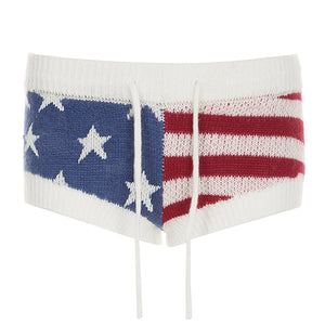 USA Stars & Stripes Knit Shorts