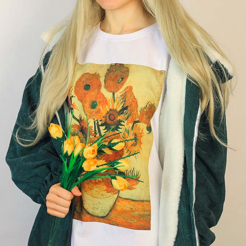 Van Gogh Sunflowers Tee