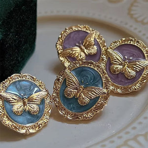 Vintage Style Butterfly Earrings