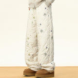 Warm Quilted Snowflake Pants