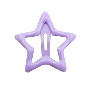 Y2K Pastel Star Hair Clips Set