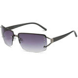 Y2K Rectangle Rimless Glasses