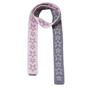 Y2K Star Skinny Scarf